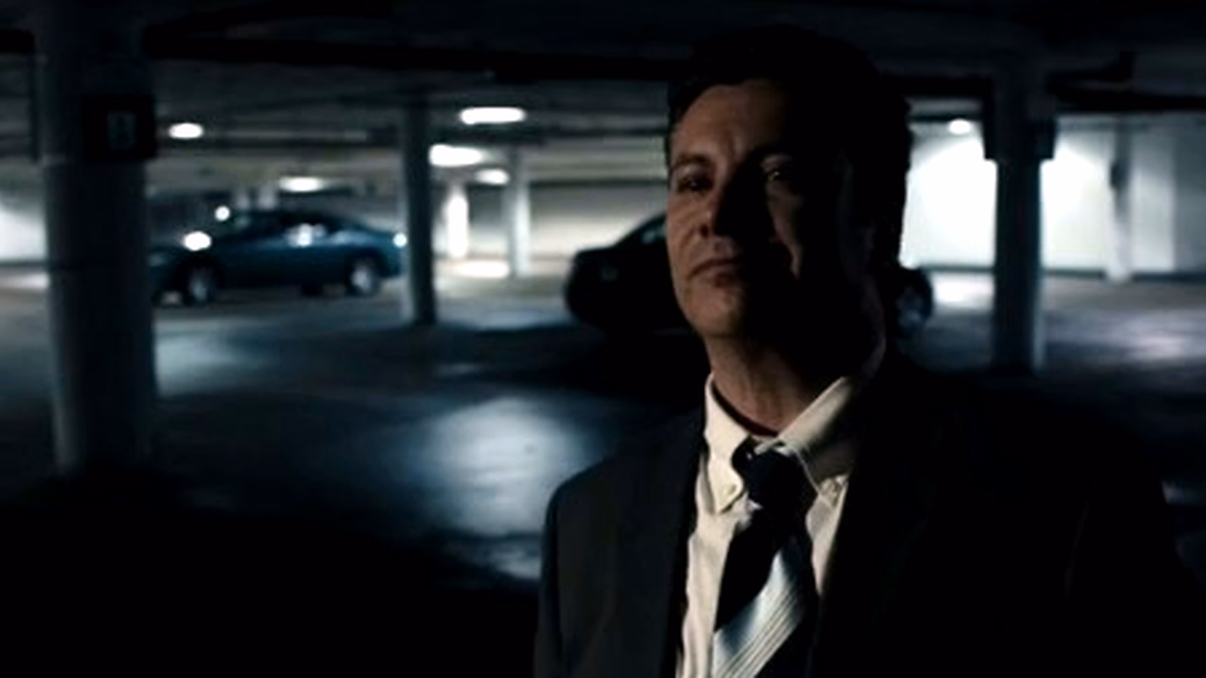 Richard Strauss as Jerry Todd in a parking-garage scene from Affairs of State